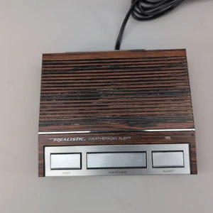 Radio Meteo Vintage REALISTICA Weatheradio Alert III Modello 12-140 Testata Funzionante - Foto 1 di 7