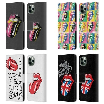 OFFICIAL THE ROLLING STONES ALBUMS LEATHER BOOK CASE FOR APPLE iPHONE PHONES - Image 1 of 4