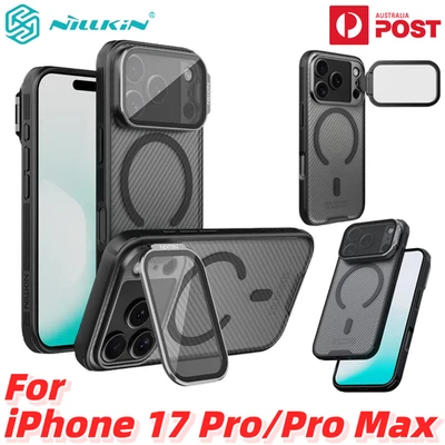 NILLKIN Phone Case Magnetic Shockproof Lens Flip Cover For iPhone 17 Pro Max AU - Imagem 1 de 4