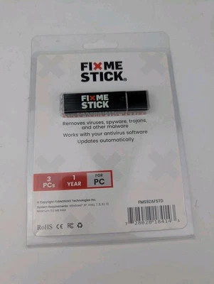FixMeStick Technologies Virus Removal Device USB Stick Fix Me Sticks Windows - Image 1 of 2