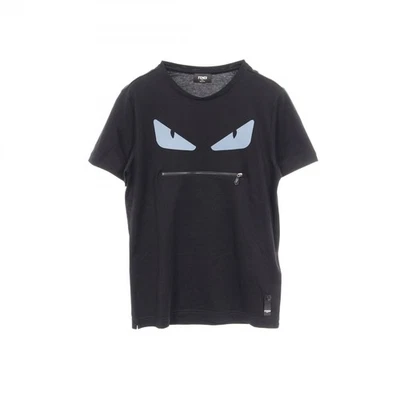 FENDI Monster Bugs Eye T-shirt FY0729 cotton Black Blue Size 44 Used Mens - Image 1 of 4