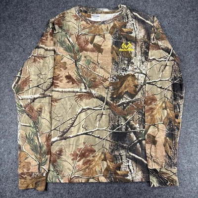 Camiseta Realtree XL Camuflaje Manga Larga Para Hombre Caza Aire Libre Naturaleza Foto 1 de 4