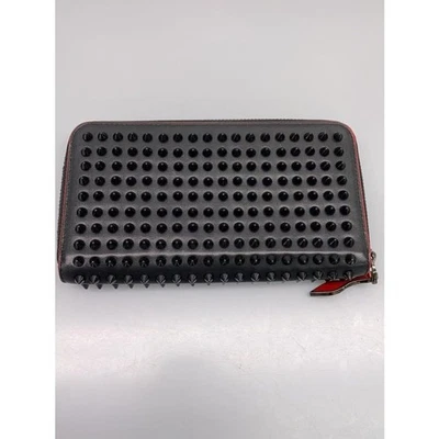 Christian Louboutin Panettone Authentic Studs Spike Leather Wallet Purse Zip - Image 1 of 4