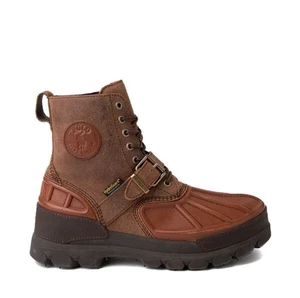 Polo Ralph Lauren Oslo High Men's Brown Black Waterproof Boots Size 9.5 - Picture 1 of 9