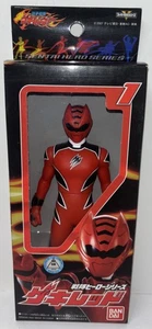 Power Rangers Jungle Fury Geki Red Sofubi Figure Juken Sentai Gekiranger Bandai - Picture 1 of 6