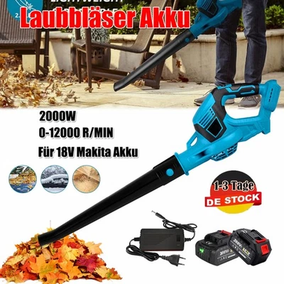 MARKENLOS Für 18V Makita Akku Elektrische Akku Laubbläser Gebläse Bläser Akku optional DE
