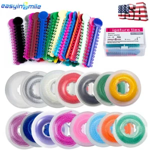 Bandas elásticas de ligadura de cadena eléctrica de ortodoncia dental para soportes - Imagen 1 de 30