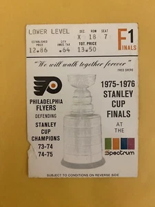 1976 Montreal Canadiens Philadelphia Flyers Stanley Cup Finales Juego 3 - Imagen 1 de 2