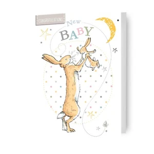 New Baby Card Congratulations Card Guess How Much I Love You - Picture 1 of 8