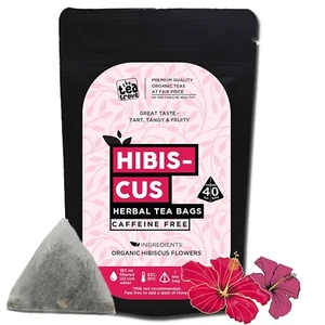 the tea trove Organic Hibiscus Tea Leaves 40TB free shipping world wide - Picture 1 of 7