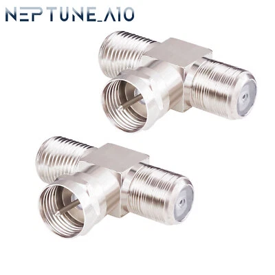 Sdoppiatore Cavo TV F Maschio a Doppia Femmina 3 Vie Coassiale Cavo Sdoppiatore Combinatore - Immagine 1 di 4