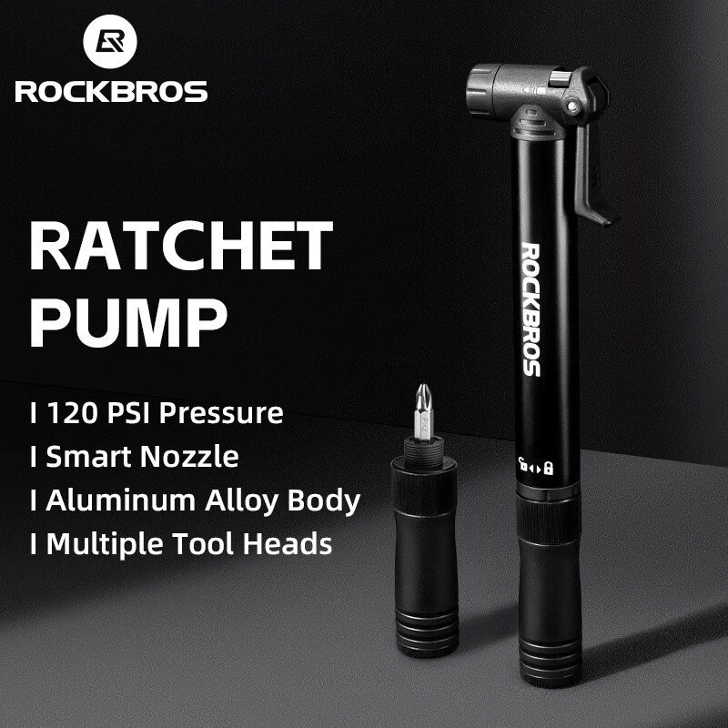 Bomba De Bicicleta ROCKBROS 80Psi Inflador De Pneus Elétrico Válvula
