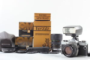  [MINT w/Hood ] Olympus OM-1 N SLR film camera + 50mm F1.4 Lens and more! JAPAN 