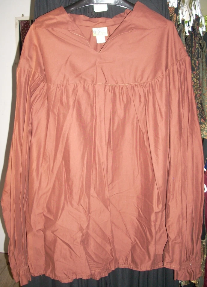 Camisas de hombre pirata/renacentista Drop Yuke-varios colores AHORA hasta talla 5XL Foto 1 de 1