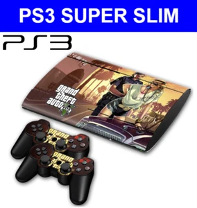 PS3 SUPER SLIM Decal Sticker Skin Wrap Vinyl + Controller - Picture 1 of 2