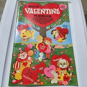 Vintage Valentine Playbook 165 pieces Fun-Time Book by Grand Award - Picture 1 of 9