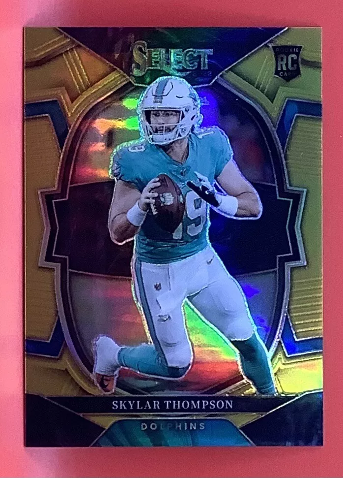 2022 Select Skylar Thompson #96 Concourse Gold Prizm Rookie #5/10
