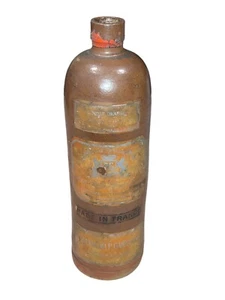 Antike Steinzeug Keramik PG Garnier Orange Curacao Flasche Glasiert Kanne - Frankreich - Bild 1 von 6