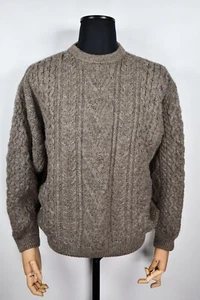 Vintage John Partridge Sweater Herren Pullover Zopfmuster Made In England Gr. L - Bild 1 von 9