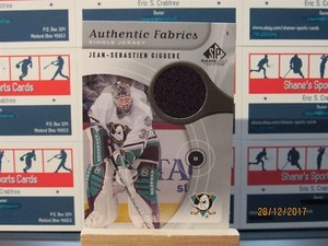 2005-06 SP Game Used Authentic Fabrics #AFJG Jean-Sebastien Giguere