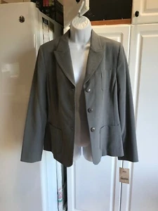 Nuevo Blazer Apostrophe Para Mujer Talla 10 Gris con Acentos Cosidos  - Imagen 1 de 9