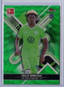 2022 Topps Finest Bundesliga Felix Nmecha Rookie VfL Wolfburg #144 - Picture 1 of 2