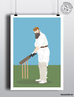 WG GRACE Minimal Cricket Icon Minimalist Sport Poster Print Posteritty Art