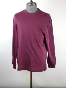 NWT Club Room Men's Doubler Crewneck T-Shirt Red Plum XL - Picture 1 of 7