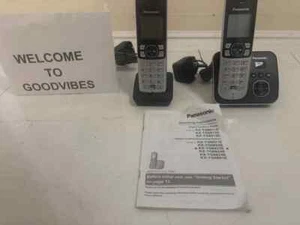 Panasonic KX-TG6823 Bezprzewodowa sekretarka na telefon - PODWÓJNA SŁUCHAWKA + BATERIE - Zdjęcie 1 z 9