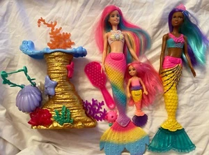 Barbie Dreamtopia Mermaid Fashion Dolls Chelsea Play set Lot - Picture 1 of 6