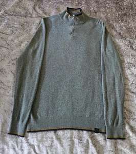Men’s NEXT Grey Jumper Sweater  1/4 Zip ~  Size Small (C1) - Picture 1 of 6