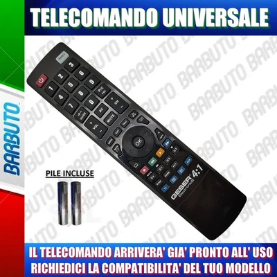 TELECOMANDO PER SANSUI UNIVERSALE - COMUNICACI IL TUO MODELLO TV, DECODER, DVD - Immagine 1 di 2