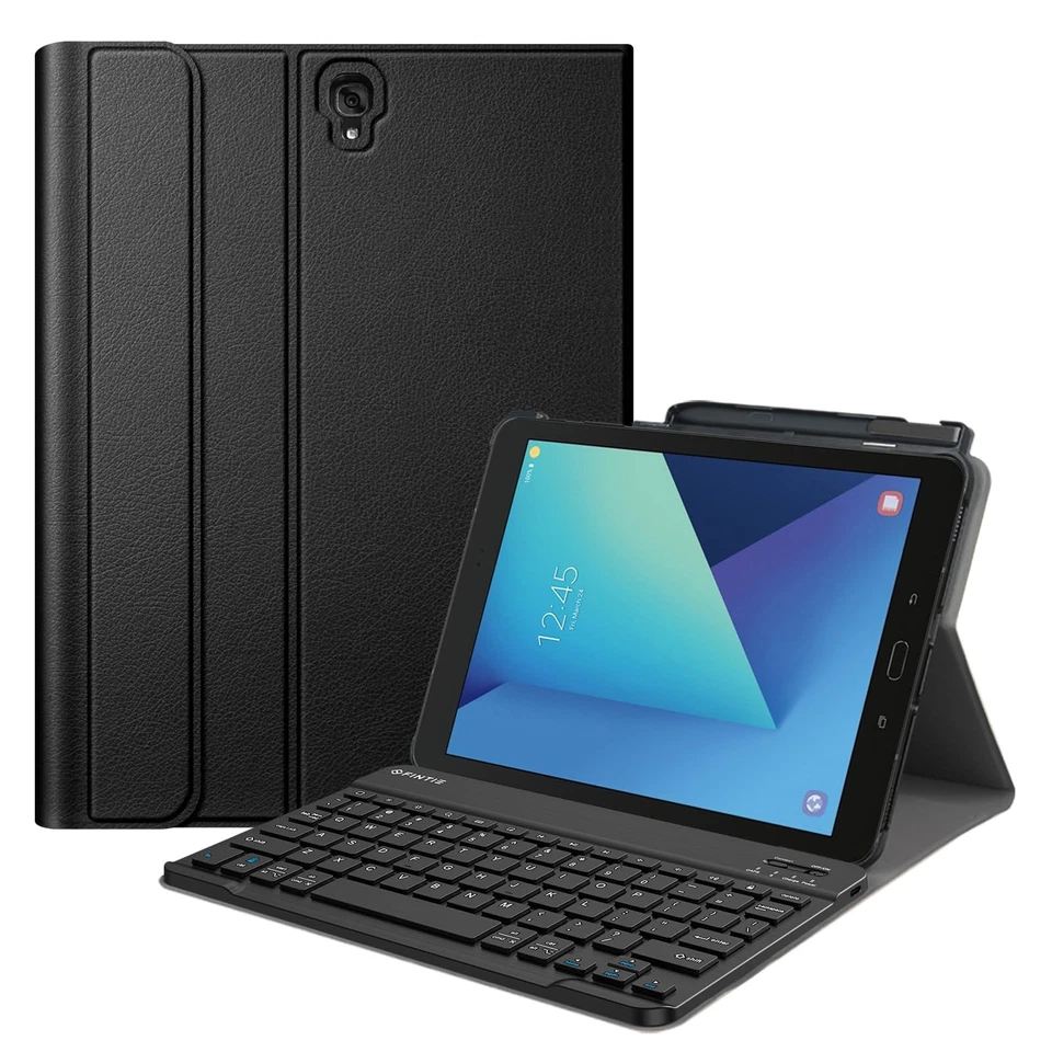 Funda Teclado Tab S3 9.7, Teclado Bluetooth Desmontable, Negro Foto 1 de 4