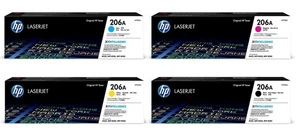 HP 206A 4 Farben Set Tonerkassette (W2110A - W2111A - W2112A - W2113A) - Bild 1 von 6