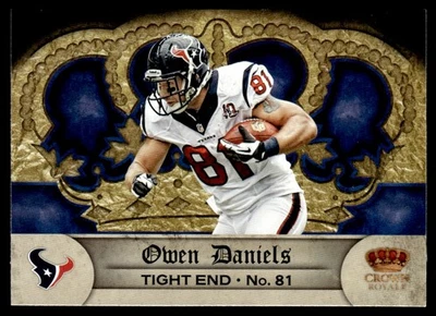 2012 Panini Crown Royale Owen Daniels Houston Texans #27 - Image 1 of 2