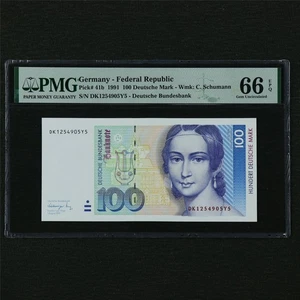 1991 Germany - Federal Republic 100 Deutsche Mark Pick#41b PMG 66 EPQ Gem UNC - Picture 1 of 4
