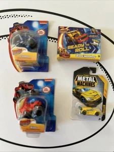 ZURU Mini Brands Toy Toys Gently Used Blaze & Monster Metal Machines Lot of 4 - Picture 1 of 5