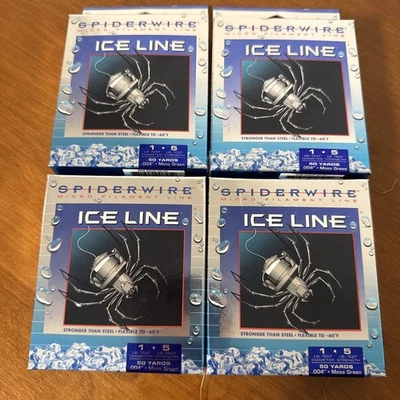 Spiderwire Ice Line 5 lb fuerza 4 cajas nuevas Foto 1 de 4