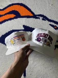 Vintage 90s Colorado Buffalos Orange Bowl And Holiday Bowl Hat Bundle!!!!!!!!!!! - Picture 1 of 15