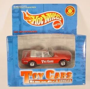 Hot Wheels Red Toy Cars Magazine '65 Mustang w/ Real Riders MIMB