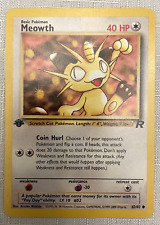 1x Meowth - 62/82 - 1st Edition - Team Rocket - Pokemon Card - LP/NM