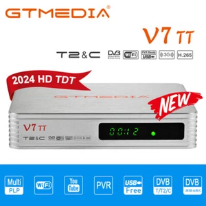 2024 Nueva GTMEDIA Receptor HD TDT Terrestre DVB-T/T2 H.265 10Bit HEVC USB PVR - Imagen 1 de 18