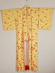 Japanese Kimono ~Yellow Fall Leaves~ US Seller/Fast Shipping! - Picture 1 of 6
