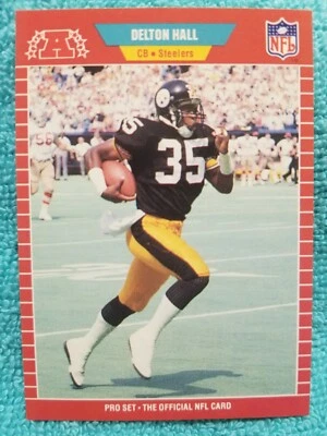 1989 PRO SET DELTON HALL ROOKIE #346 PITTSBURGH STEELERS RC - Image 1 of 4
