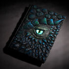 Dragon A5 Notebook Journal 3D Shape Embossed Wicca Pagan Grimoire Sketchbook Dnd