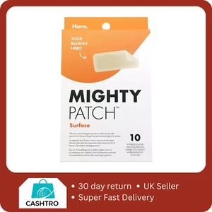 Hero Mighty Patch Surface Anti-Acne for Large Areas 10 Hydrocolloid Patches - Picture 1 of 7