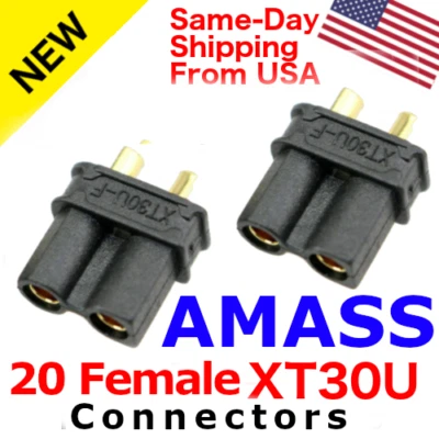 20 piezas hembra AMASS XT30U XT30 XT-30 actualización conectores bala hembra RC LiPo Foto 1 de 2