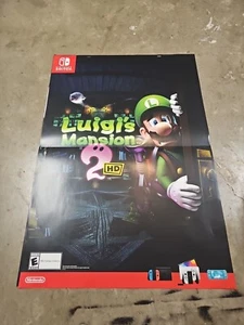 nintendo switch luigis mansion 2 HD Gamestop  Poster 48 Inch X 32 Inch - Picture 1 of 4