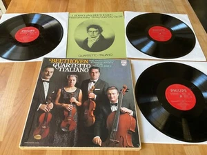 Beethoven quartetto Italiano string quartets 3LP box set Philips Ex+ - Picture 1 of 7