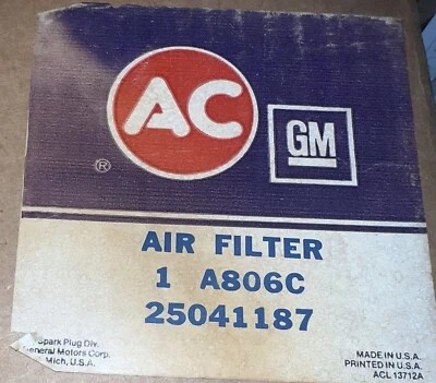 NOS Original ACDelco A806C Air Filter. Mercedes-Benz/Evobus Rare Filter! - Image 1 of 4